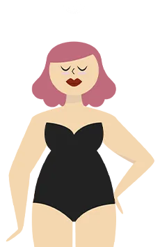 Cuerpo manzana o redondo