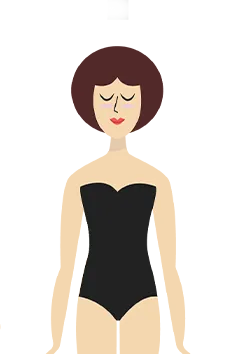 Imagen de cuerpo recto o rectangular